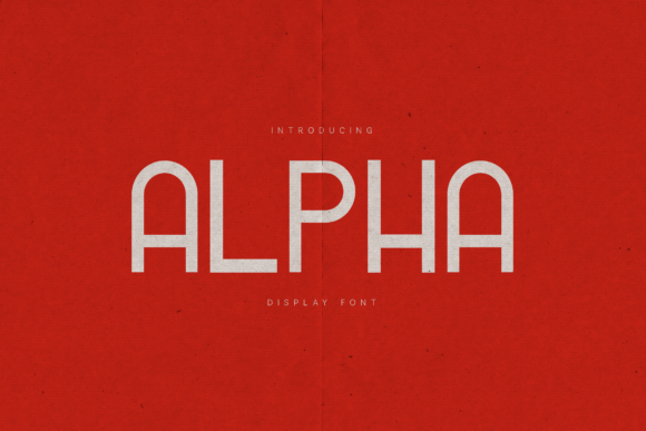 Alpha: A Modern Display Font for Bold Design