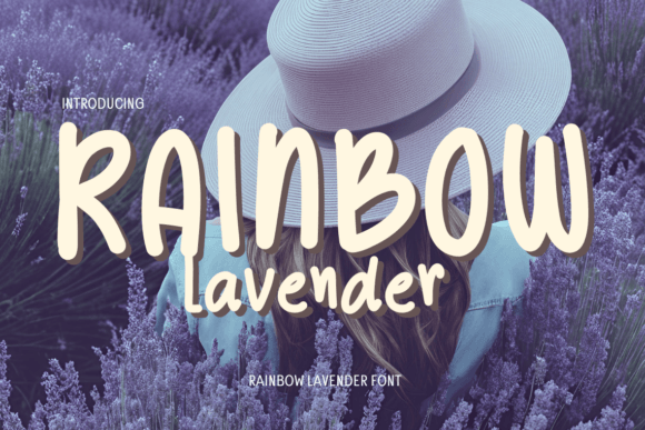 Exploring the Rainbow Lavender Handwritten Script Font