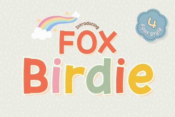 Fox Birdie: The Playful Display Font for Joyful Design