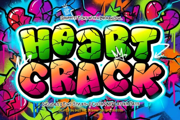 Heart Crack: A Graffiti-Inspired Display Font with Real Attitude