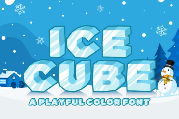 Ice Cube: A Playful SVG Font for Creative Projects