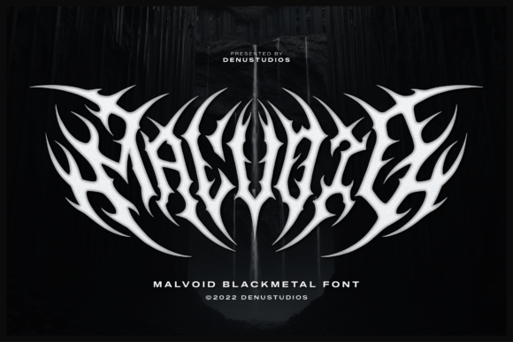 Malvoid: The Blackmetal Typeface for Extreme Aesthetics