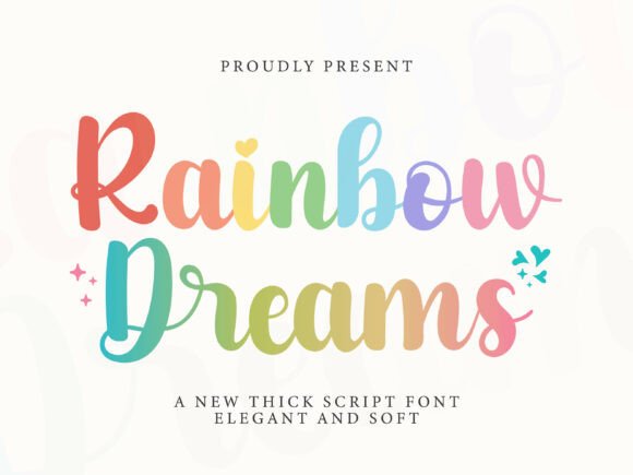 Rainbow Dreams: The Bold Script Font for Joyful Design