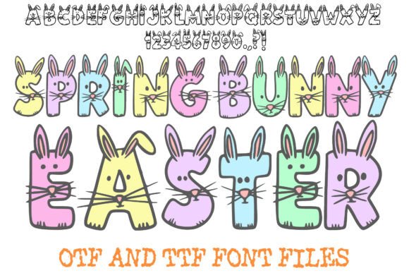 Spring Bunny Easter: A Whimsical Font for Festive Designs