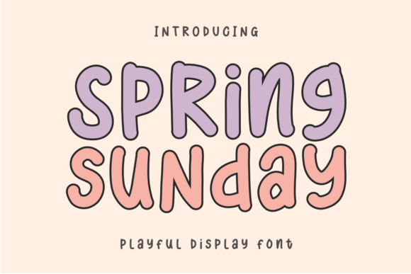 Spring Sunday: A Creative Font for Fun Branding